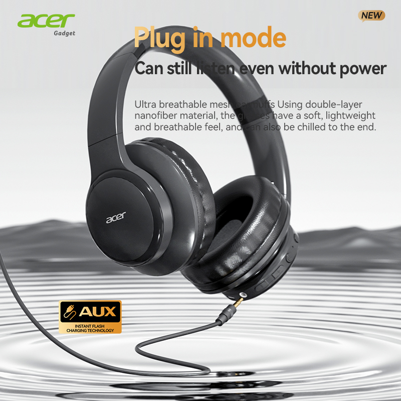Acer Ohr559 Wireless Bluetooth - Anc Wireless Over Ear Headphones review and price