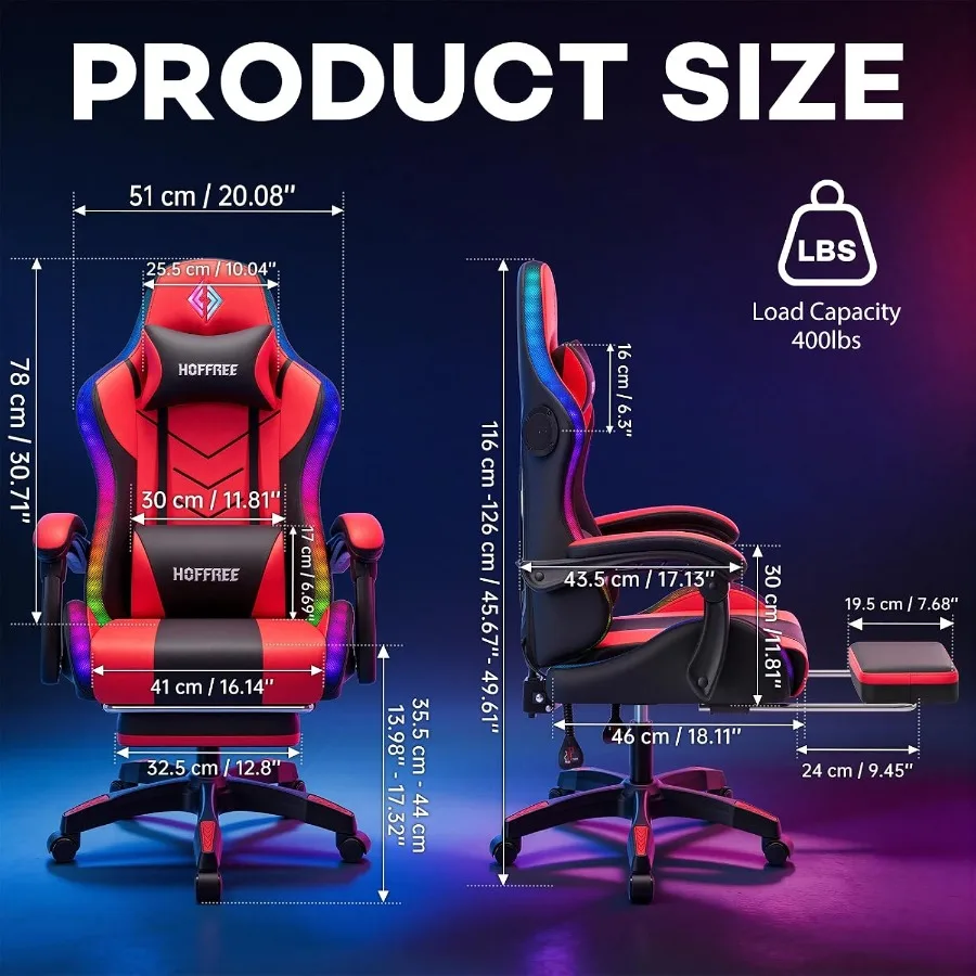RGB Gaming Chair with Speakers - Speakers review and price