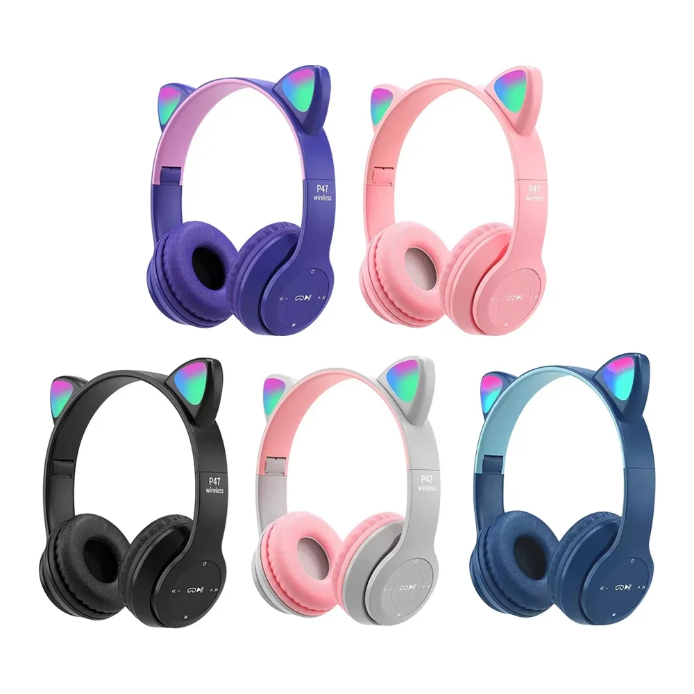 Cute Cat Ear Bluetooth Compati - Cat Ear Bluetooth Headset Led review and price