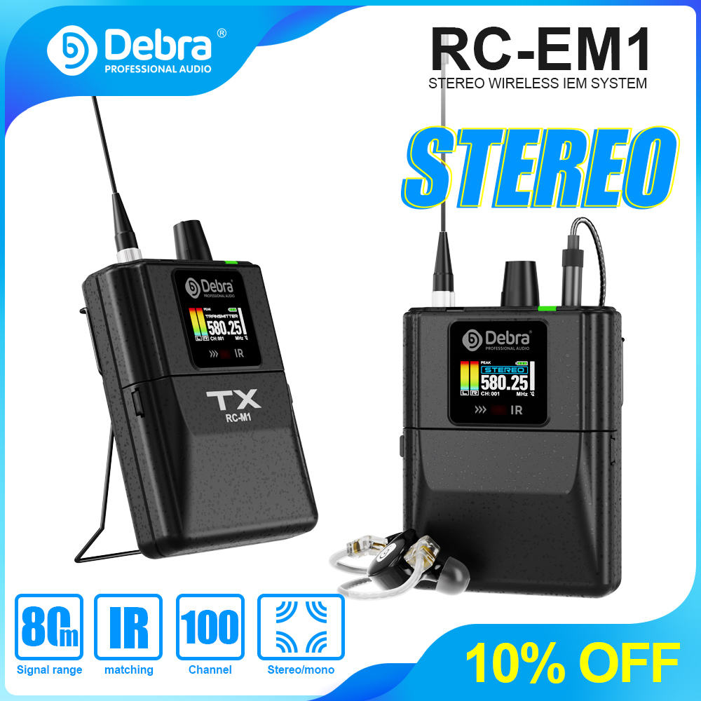 Debra Audio RC-EM1 UHF Stereo  - In Ear Monitors For Singers review and price