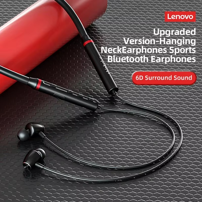 Origial Lenovo HE05X Bluetooth - Magnetic Neckband Sports Earphones review and price