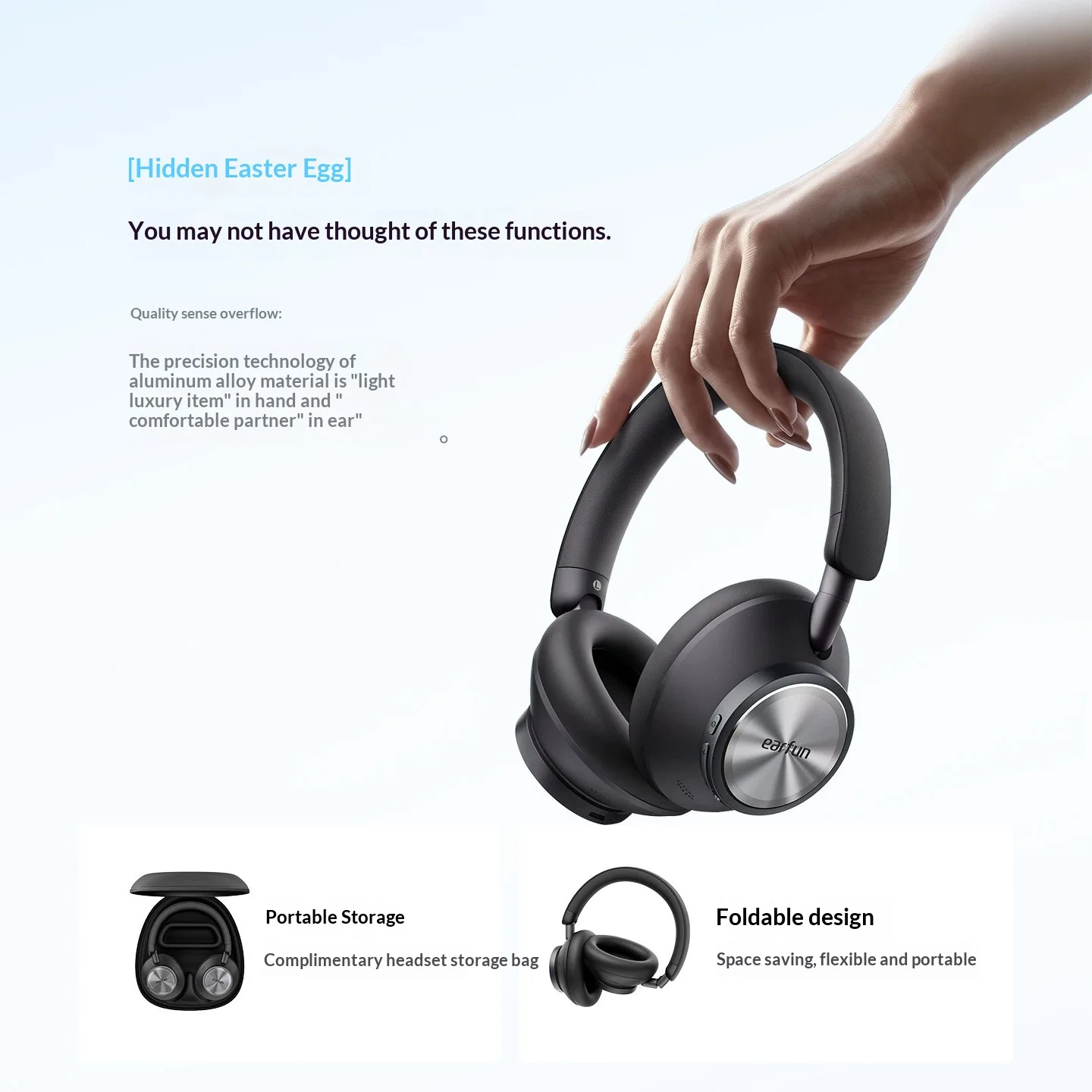 Brand New EarFun Wave Pro X Fl - Anc Wireless Over Ear Headphones review and price