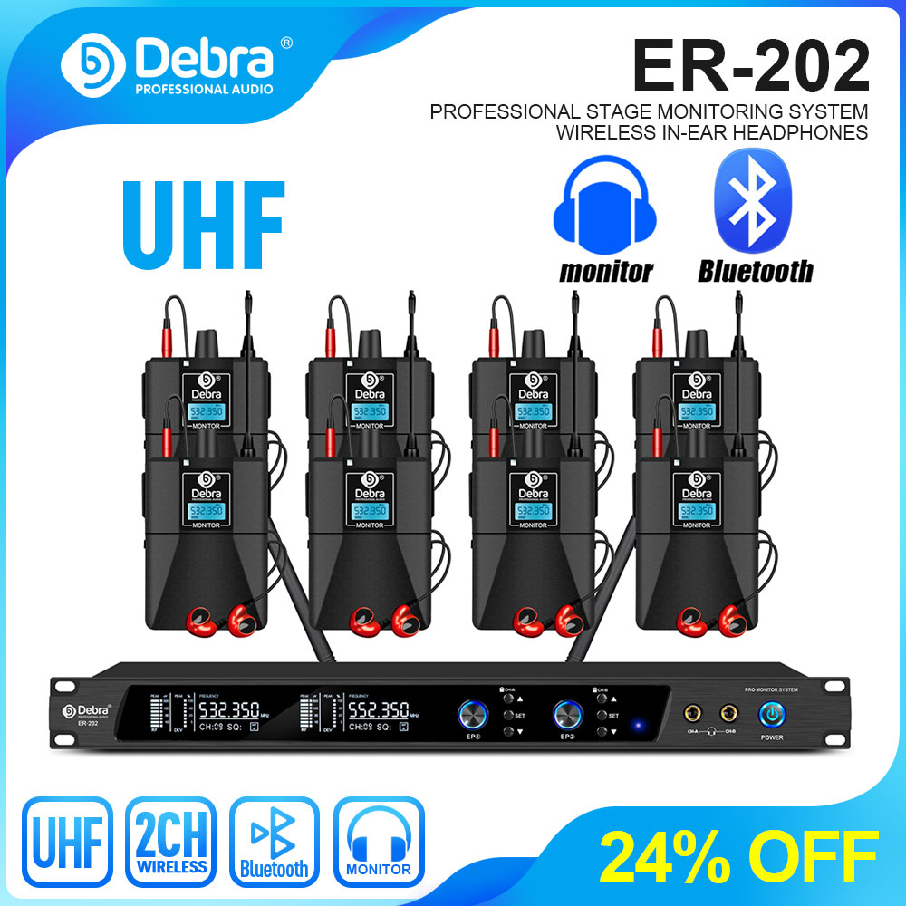 Debra UHF IEM ER-202 Wireless  - In Ear Monitors For Singers review and price
