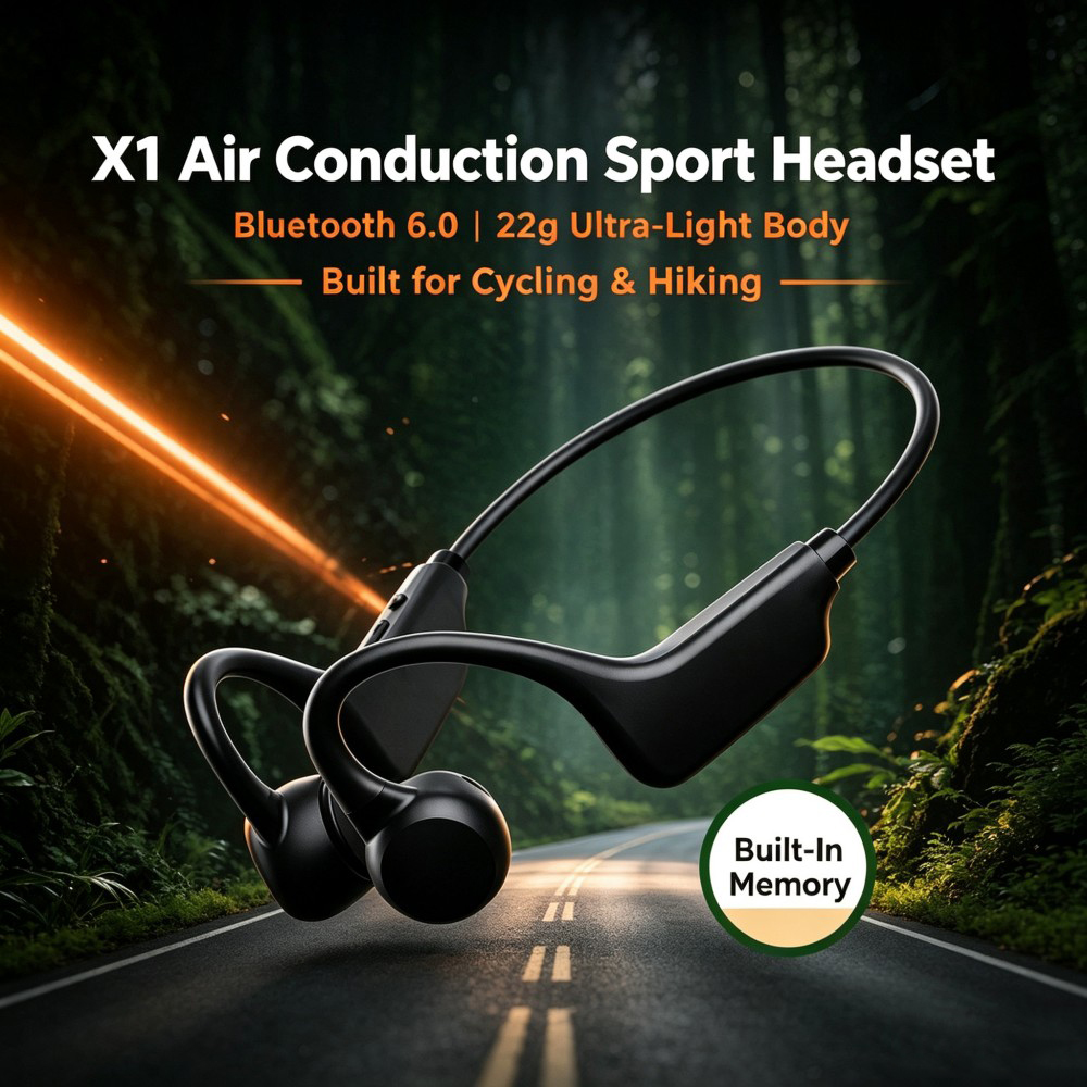 KEBIDUMEI Bluetooth 6.0 Air Co - Bone Conduction Running Headphones review and price