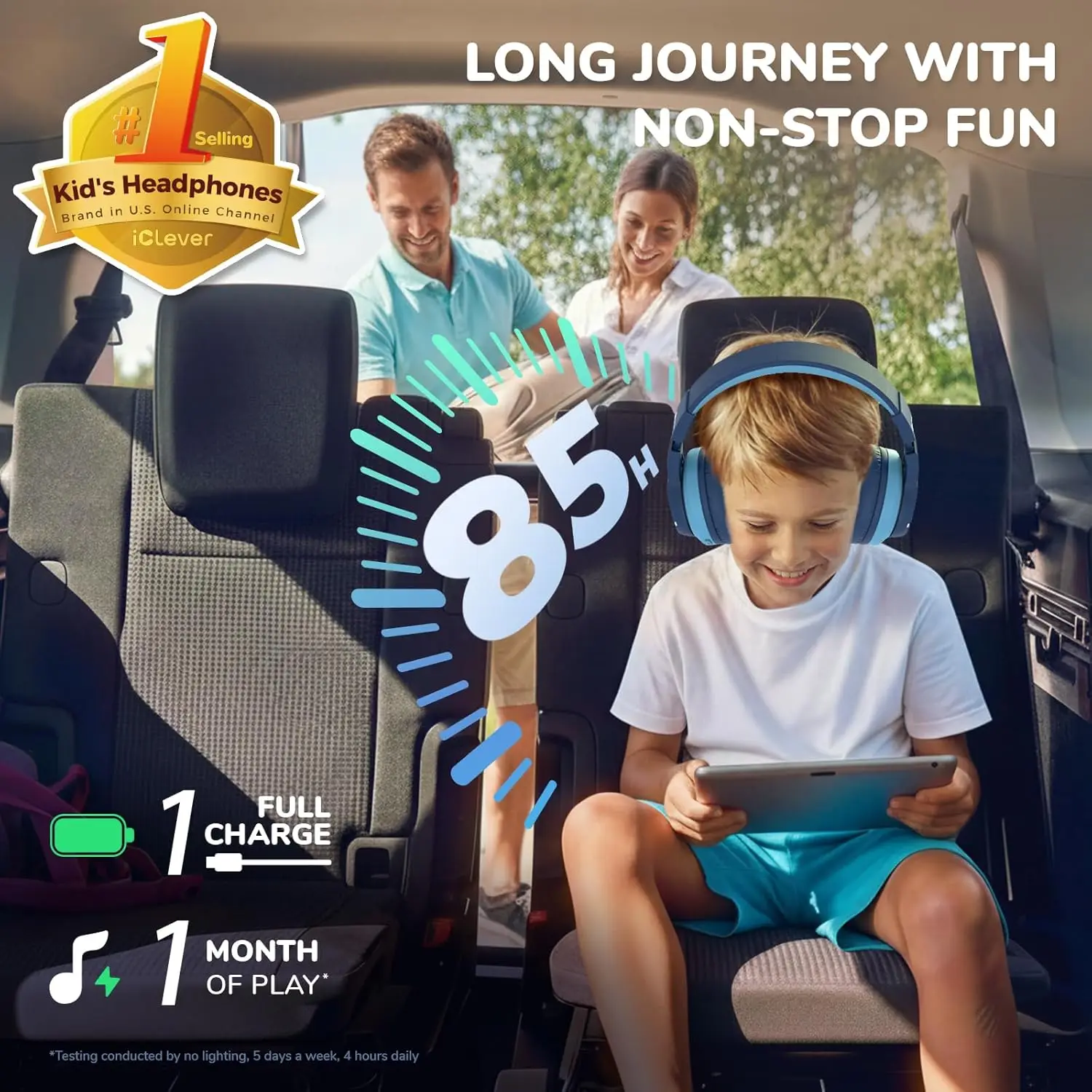 iClever BTH12 Kids Bluetooth H - Anc Wireless Over Ear Headphones review and price