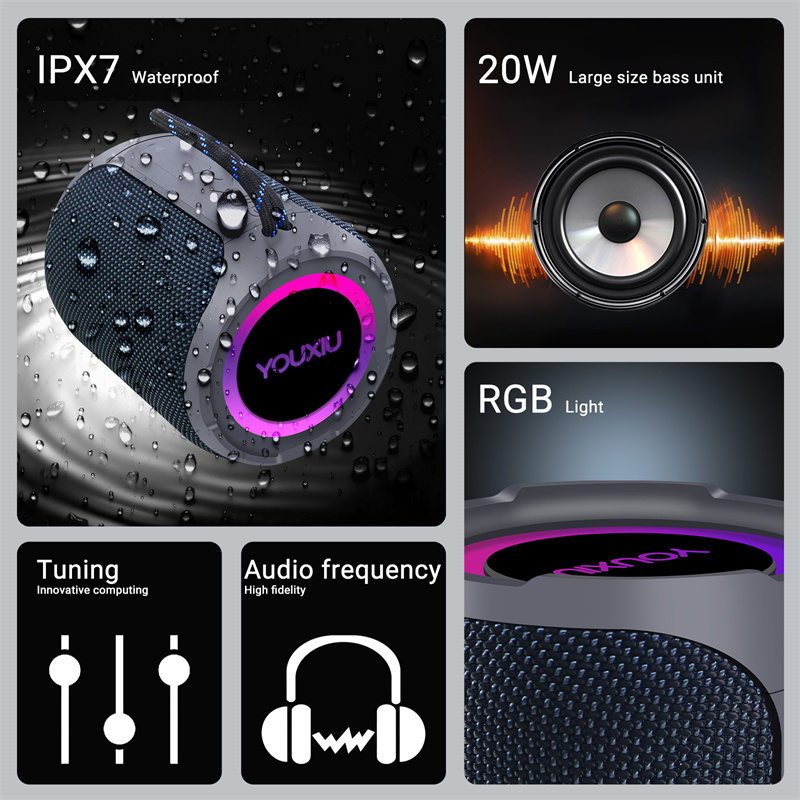 40W Portable Bluetooth Speaker - Portable Bluetooth Speaker Waterproof Ipx7 review and price